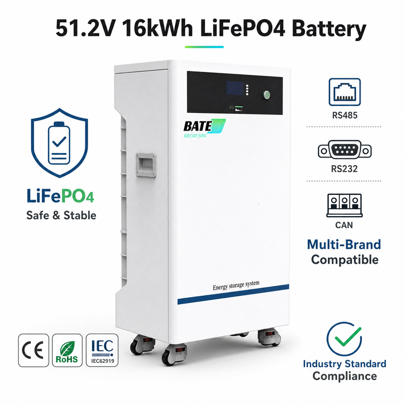 Betri ya Sakafu LiFePO4 16kW 314Ah 51.2V